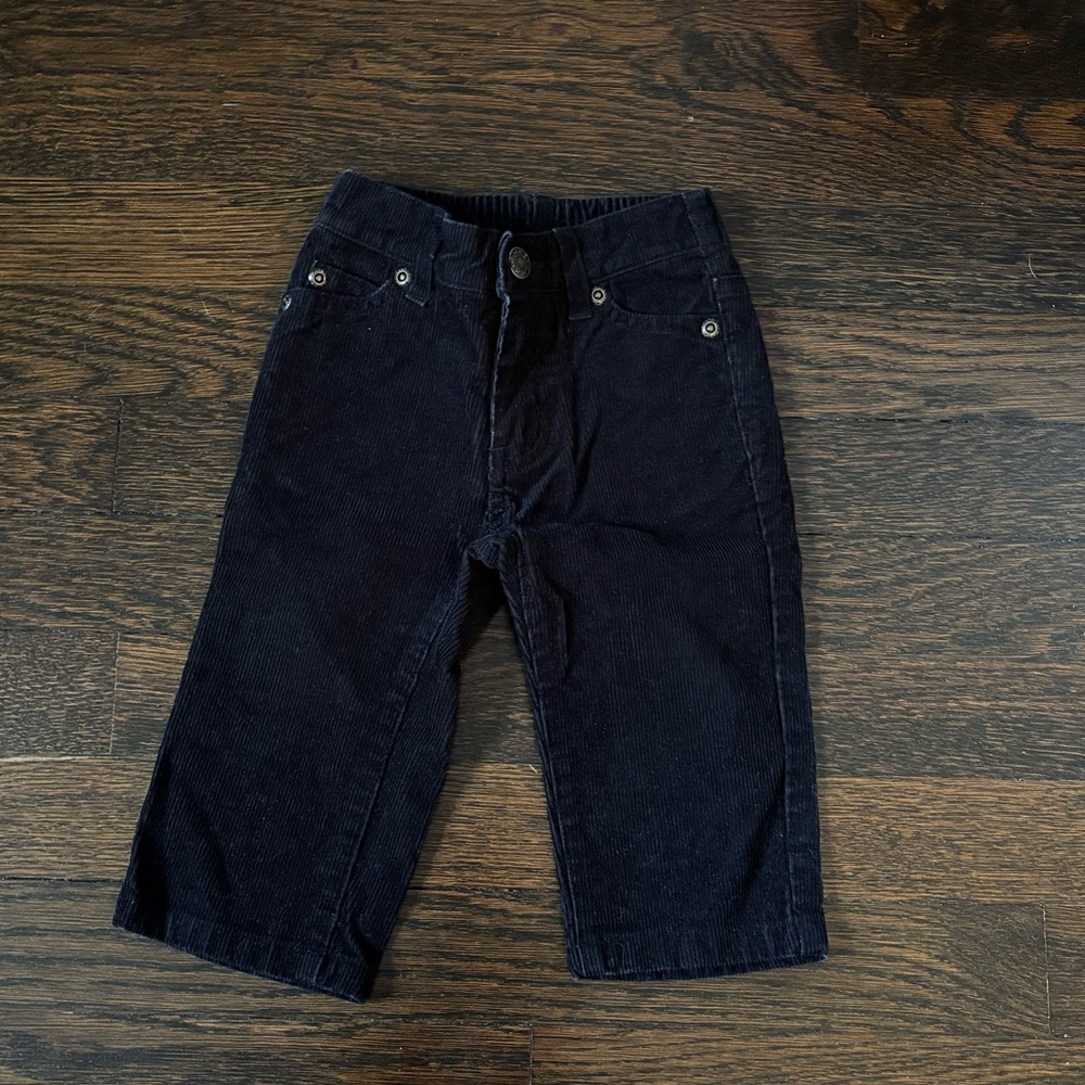 Janie & Jack Black Corduroy Pants